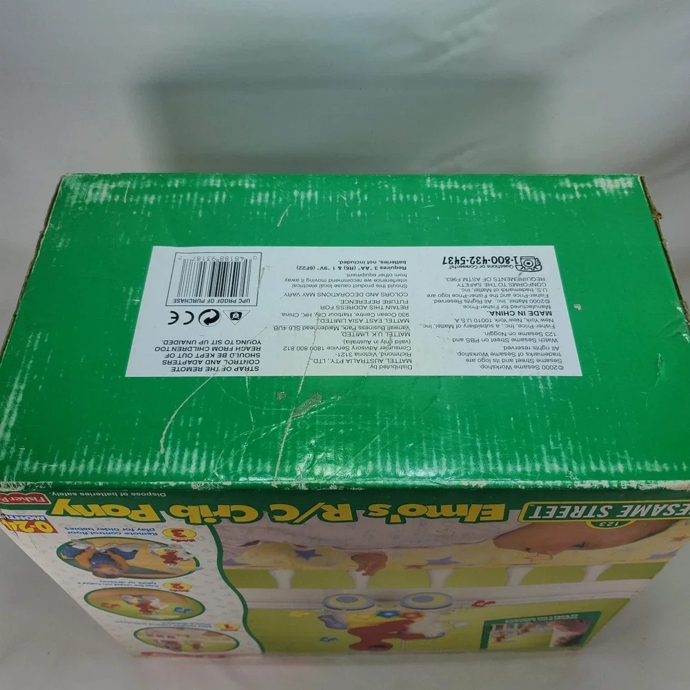 New Rare Sesame Street ELMO'S R/C Crib Pony Baby's First Remote Control‎ Toy